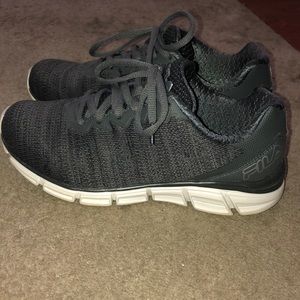 Grey fila sneakers, off of uniform advantage.